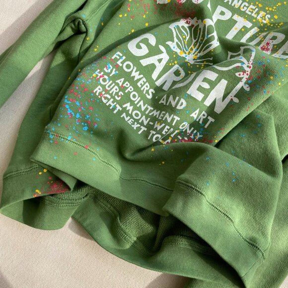 Mother Green Print Crew Neck Sweatshirt - Picture 7 of 8